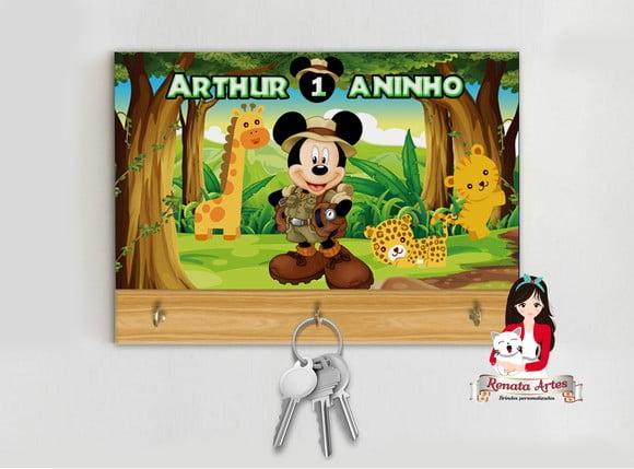 Porta Chaves Mickey Safari