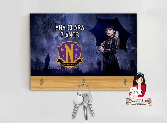 Porta Chaves Personalizado Wandinha