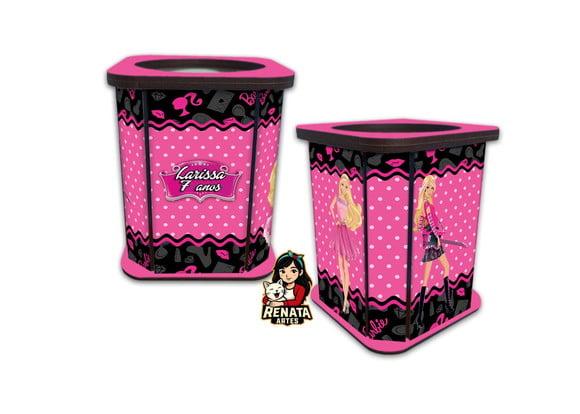 Porta Lápis Personalizado Barbie Nova