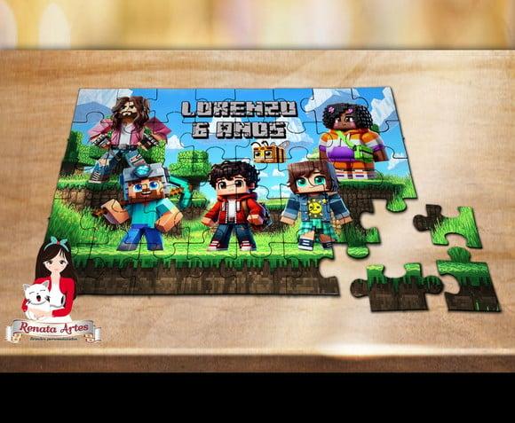Quebra Cabeça Personalizado Minecraft