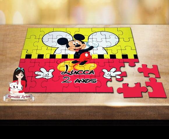 Quebra Cabeça Personalizado Mickey