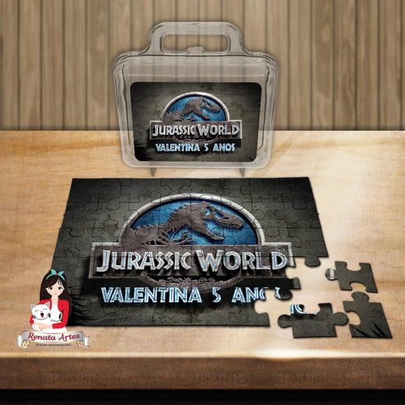 Quebra Cabeça Personalizado na Maleta Jurassic World
