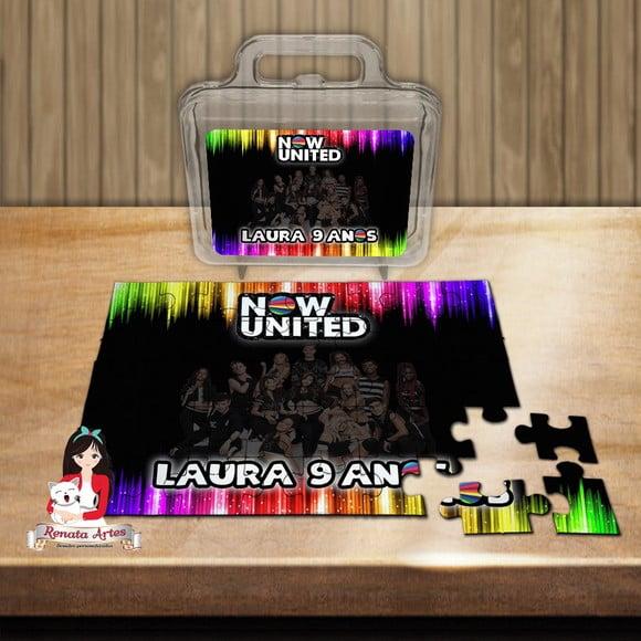 Quebra Cabeça Personalizado na Maleta Now United