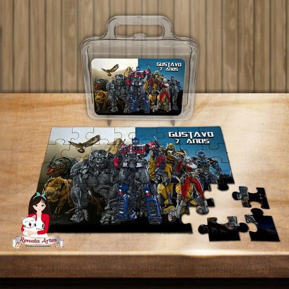 Quebra Cabeça Personalizado na Maleta Transformers