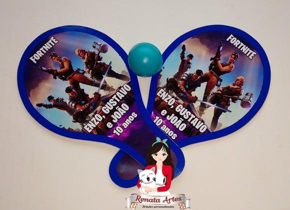 Raquetes de Ping Pong Personalizadas Tema Fortnite