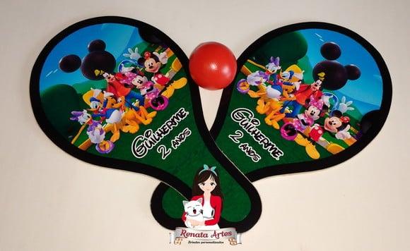 Raquetes de Ping Pong Tema a Casa do Mickey
