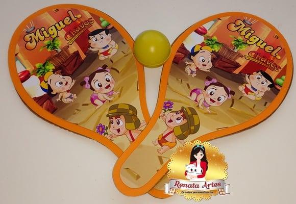 Raquetes de Ping Pong Tema Chaves