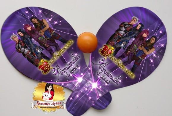 Raquetes de Ping Pong Tema Descendentes