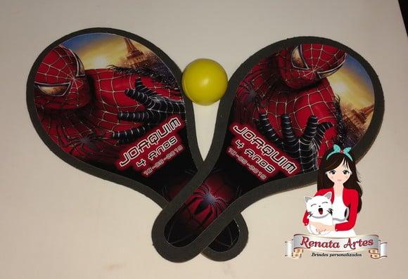 Raquetes de Ping Pong Tema Homem Aranha 2