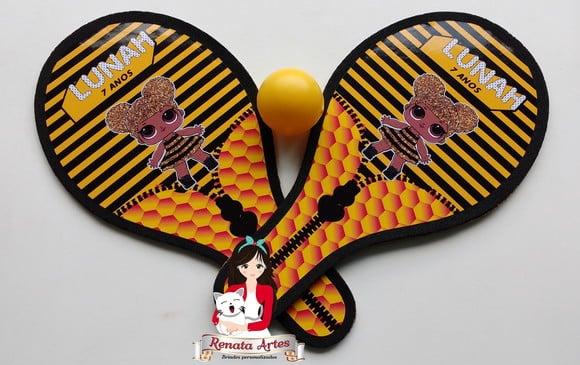 Raquetes de Ping Pong Tema Lol Queen Bee