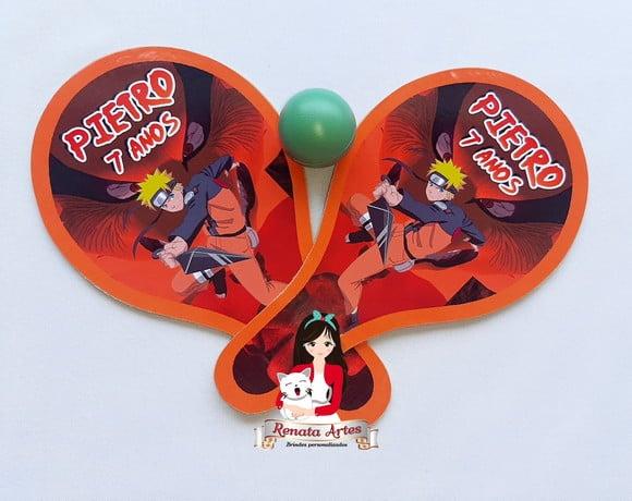 Raquetes de Ping Pong Tema Ninja Naruto