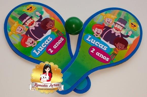 Raquetes de Ping Pong Tema o Mundo Bita