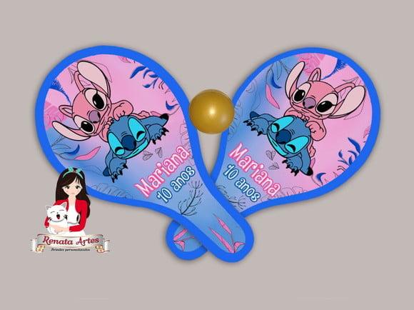 Raquetes de Ping Pong Tema Stitch