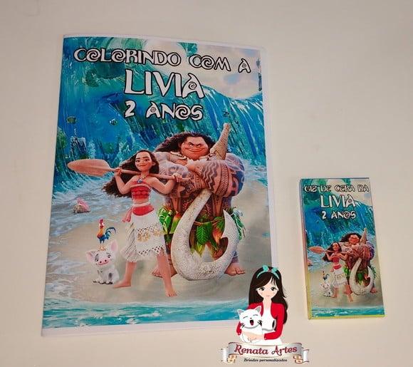 Revista de Colorir c/ Giz Moana