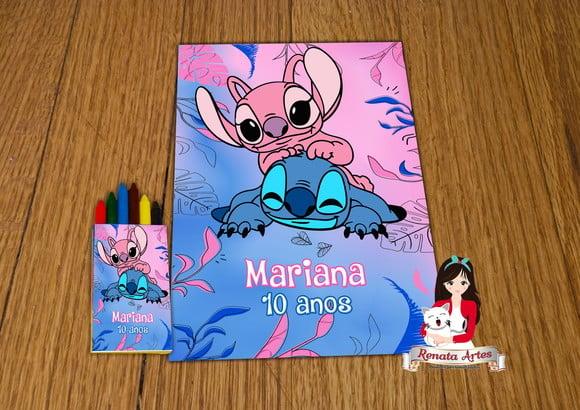 Revista de Colorir c/ Giz Stitch