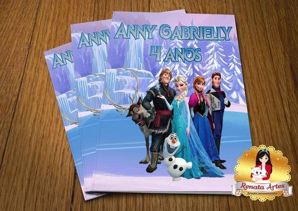 Revista de Colorir com Giz Frozen