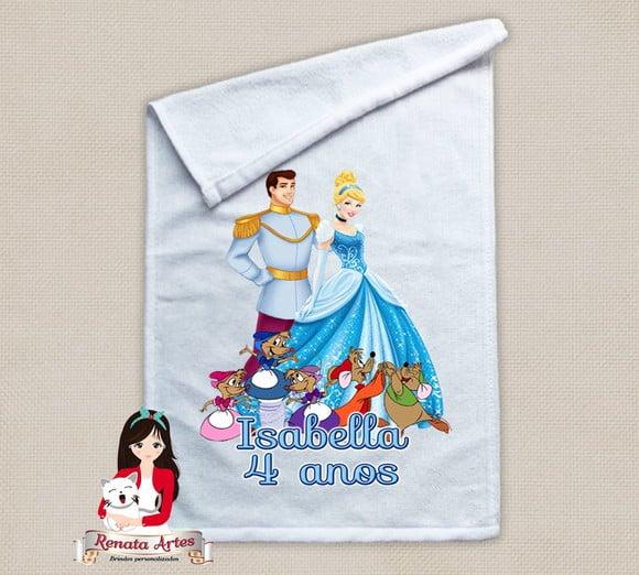 Toalhinha Personalizada Cinderella
