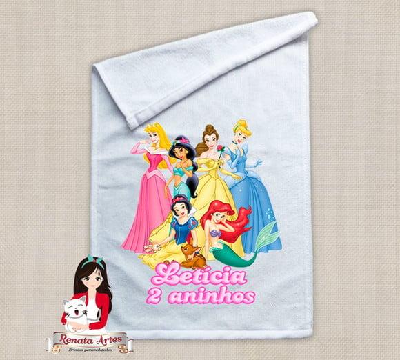Toalhinha Personalizada Princesas