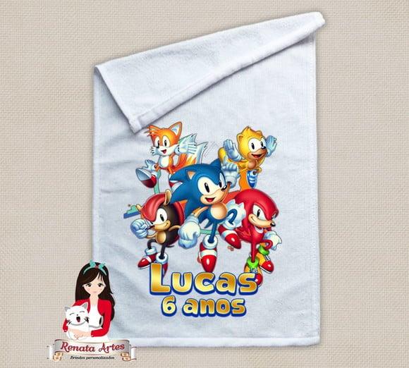 Toalhinha Personalizada Sonic