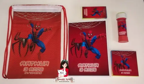 Kit Alegria Ii na Mochila Homem Aranha