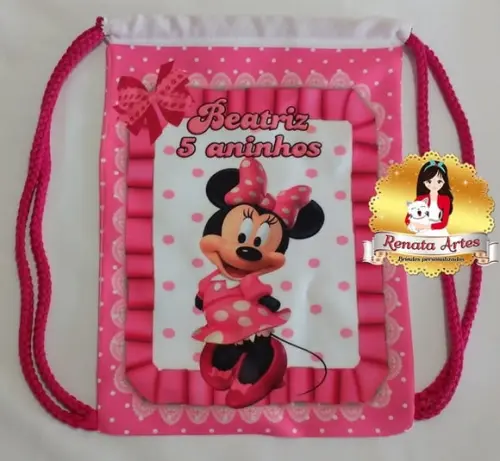 Mochilinha Minnie Rosa