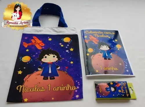 Kit Colorir Na Sacola Pequeno Príncipe
