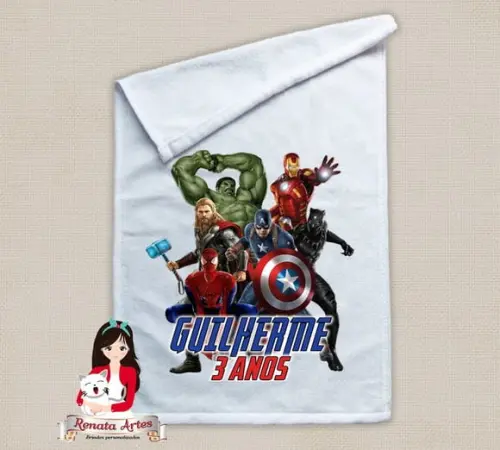 Toalhinha Personalizada Vingadores