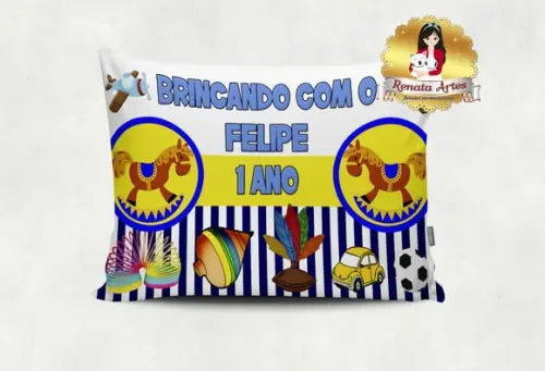 Almofada Brinquedos Antigos