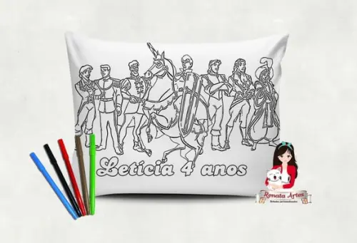 Almofada Pinte e Lave Principes
