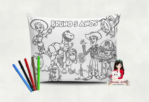 Almofada Pinte e Lave Toy Story
