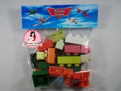 Blocos de Montar Aviões Disney