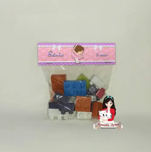 Blocos de Montar Personalizado Bailarina e Soldadinho