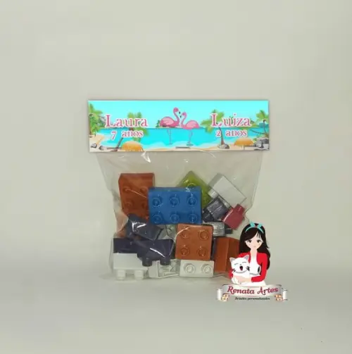 Blocos de Montar Personalizado Flamingos