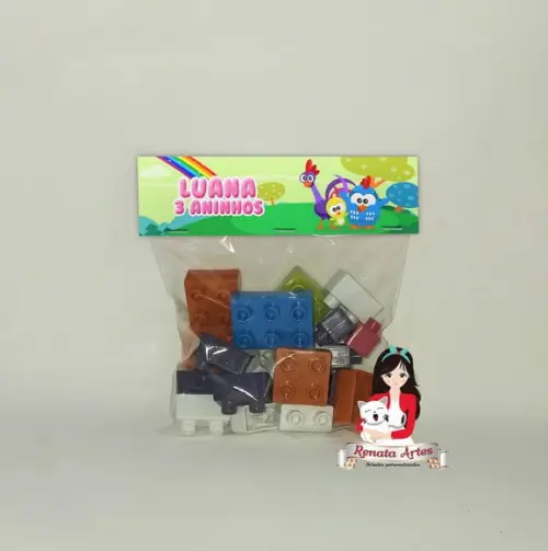 Blocos de Montar Personalizado Galinha Pintadinha Cute