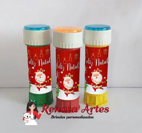 Bolinha de Sabão Personalizada de Natal Novo