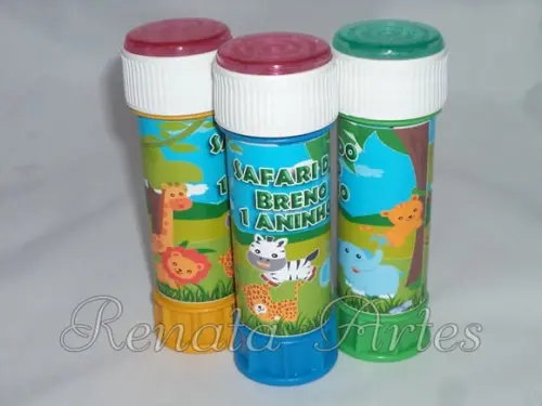 Bolinha de sabão safari baby