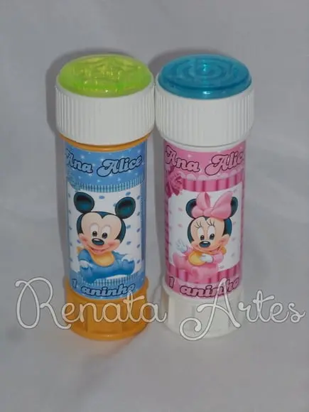 Bolinha de Sabão Minnie e Mickey Baby
