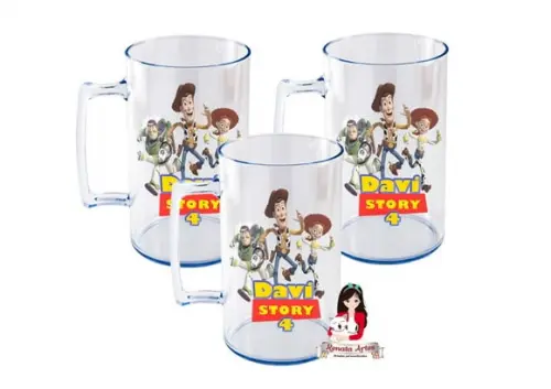 Caneca Acrílica Toy Story 500ml
