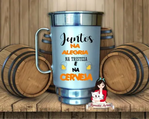 Caneca de Chopp Personalizada Casamento 2 500 ml