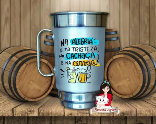 Caneca de Chopp Personalizada Casamento 3 500 ml
