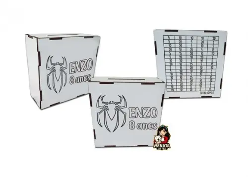 Cofrinho Personalizado Homem Aranha Lembrancinha