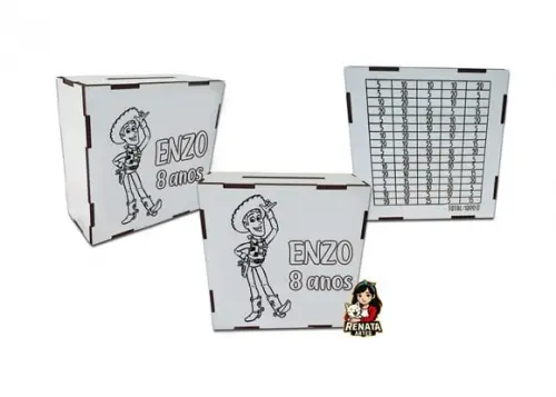Cofrinho Personalizado Toy Story Lembrancinha