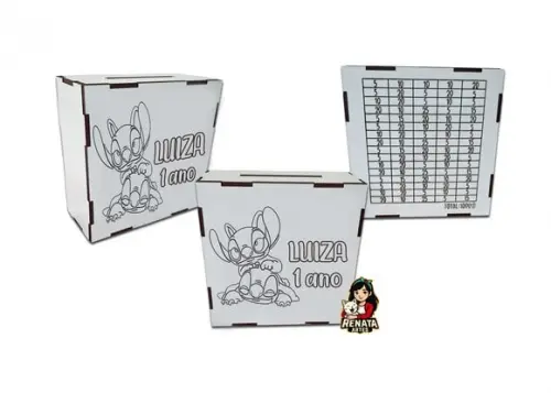 Cofrinho Personalizado Stitch Lembrancinha