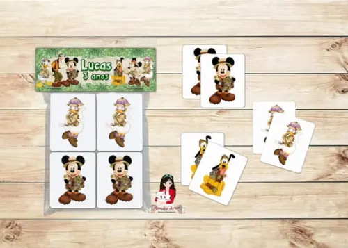 Jogo da Memória Mickey Safari