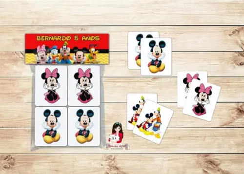 Jogo da Memória Mickey e Turma