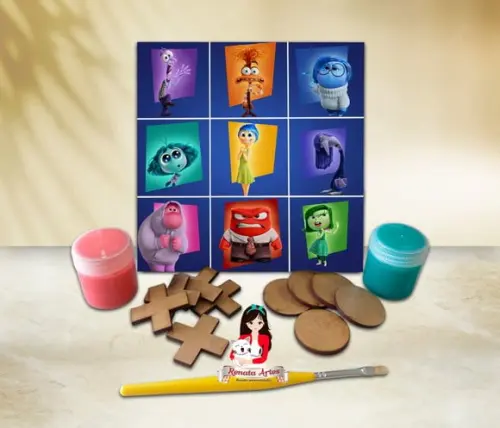 Jogo da Velha com Tinta Personalizado Divertidamente