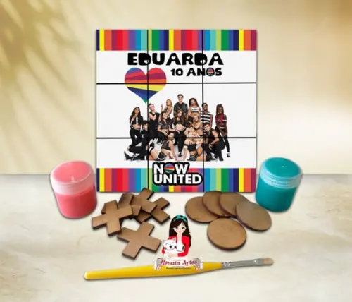 Jogo da Velha com Tinta Personalizado Now United