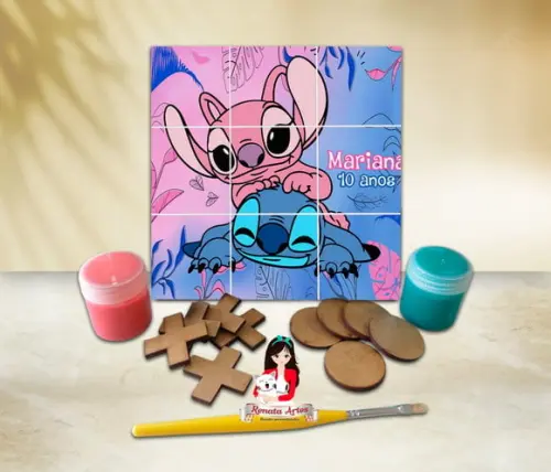 Jogo da Velha com Tinta Personalizado Stitch