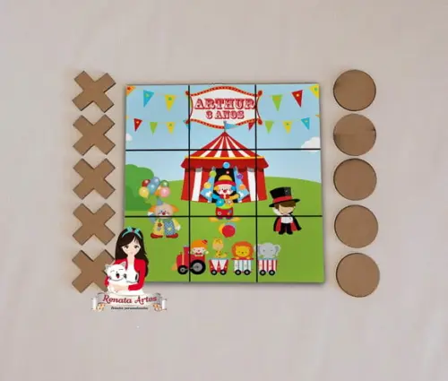 Jogo da Velha Personalizado Circo