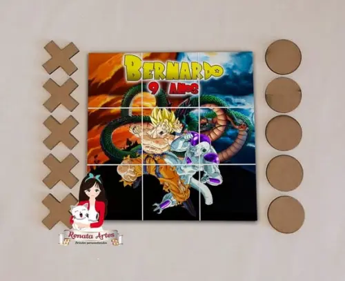 Jogo da Velha Personalizado Dragon Ball